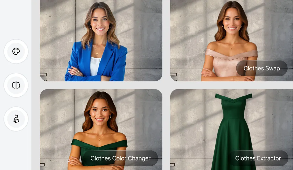 Swap, Change & Generate Clothes