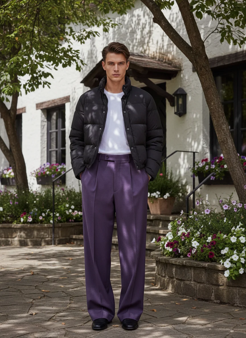 Wide Leg Trousers Fit