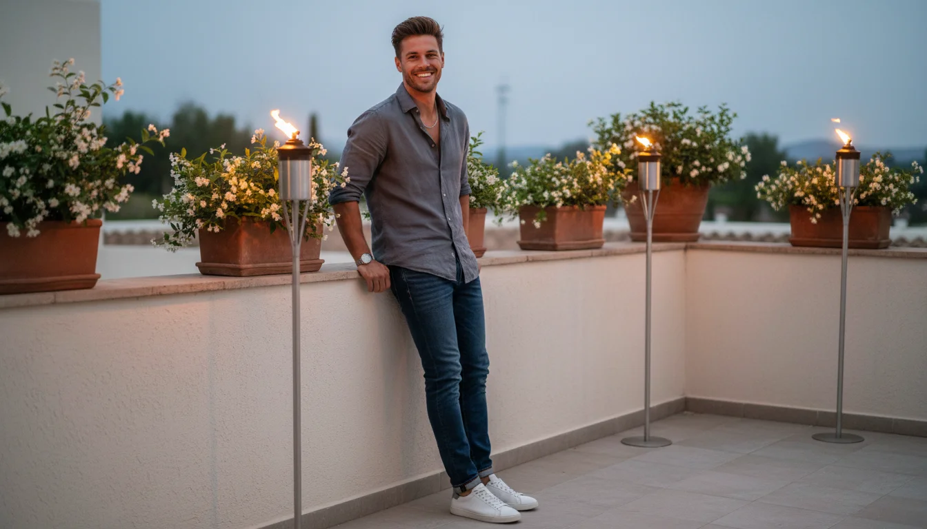 men’s casual shirt outfit ideas