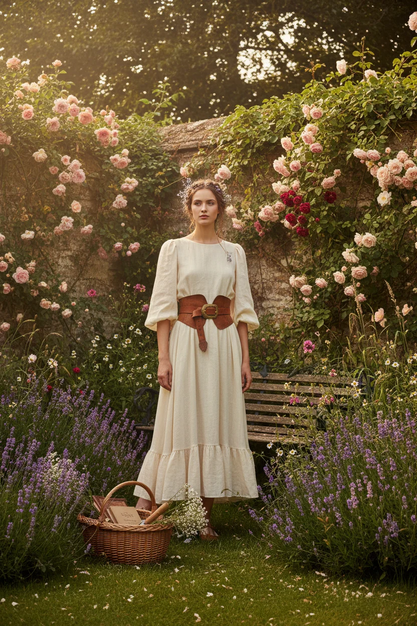 White Dress Leather Belt