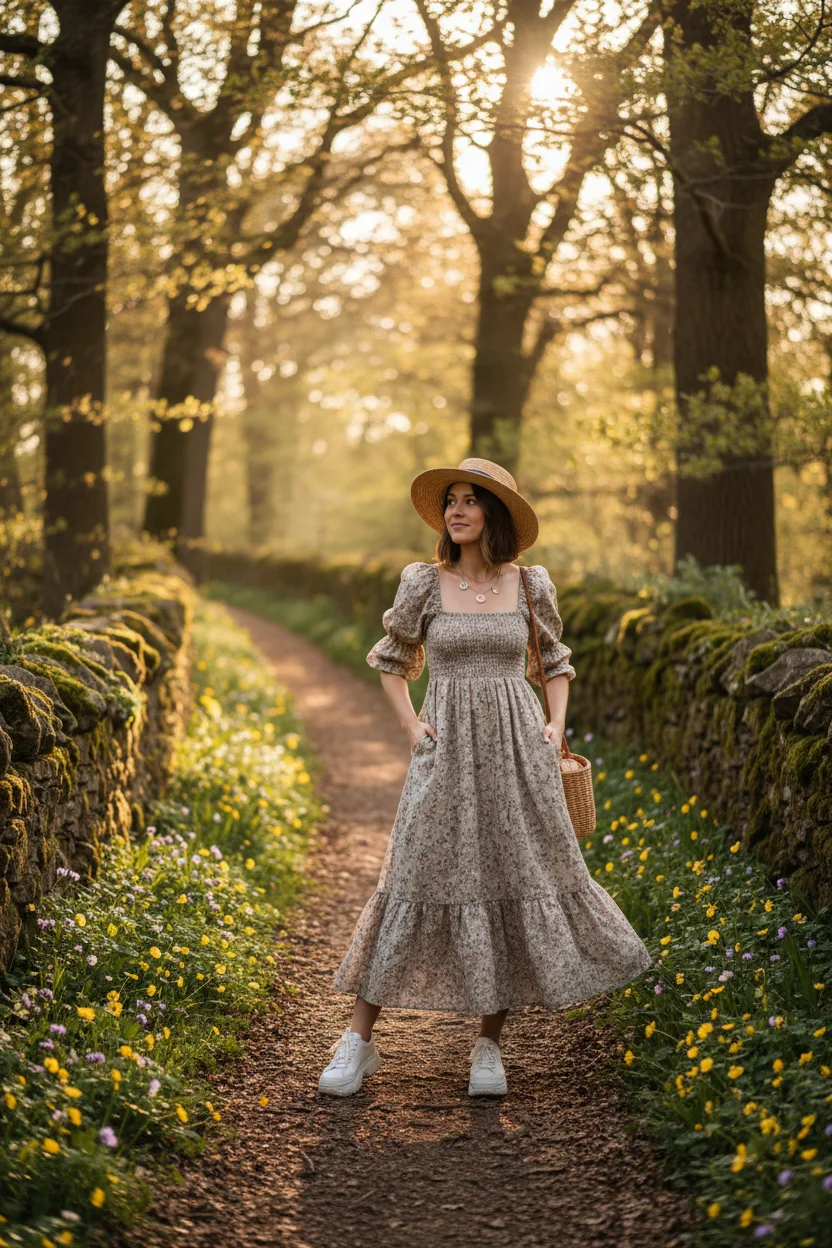 Golden Hour Prairie Dress