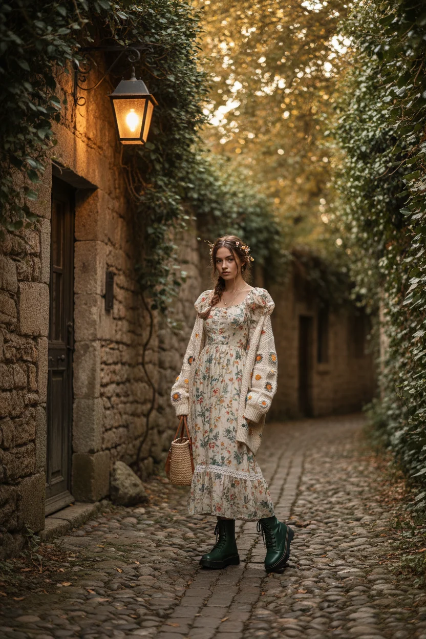 Modern Cottagecore Maxi Dress