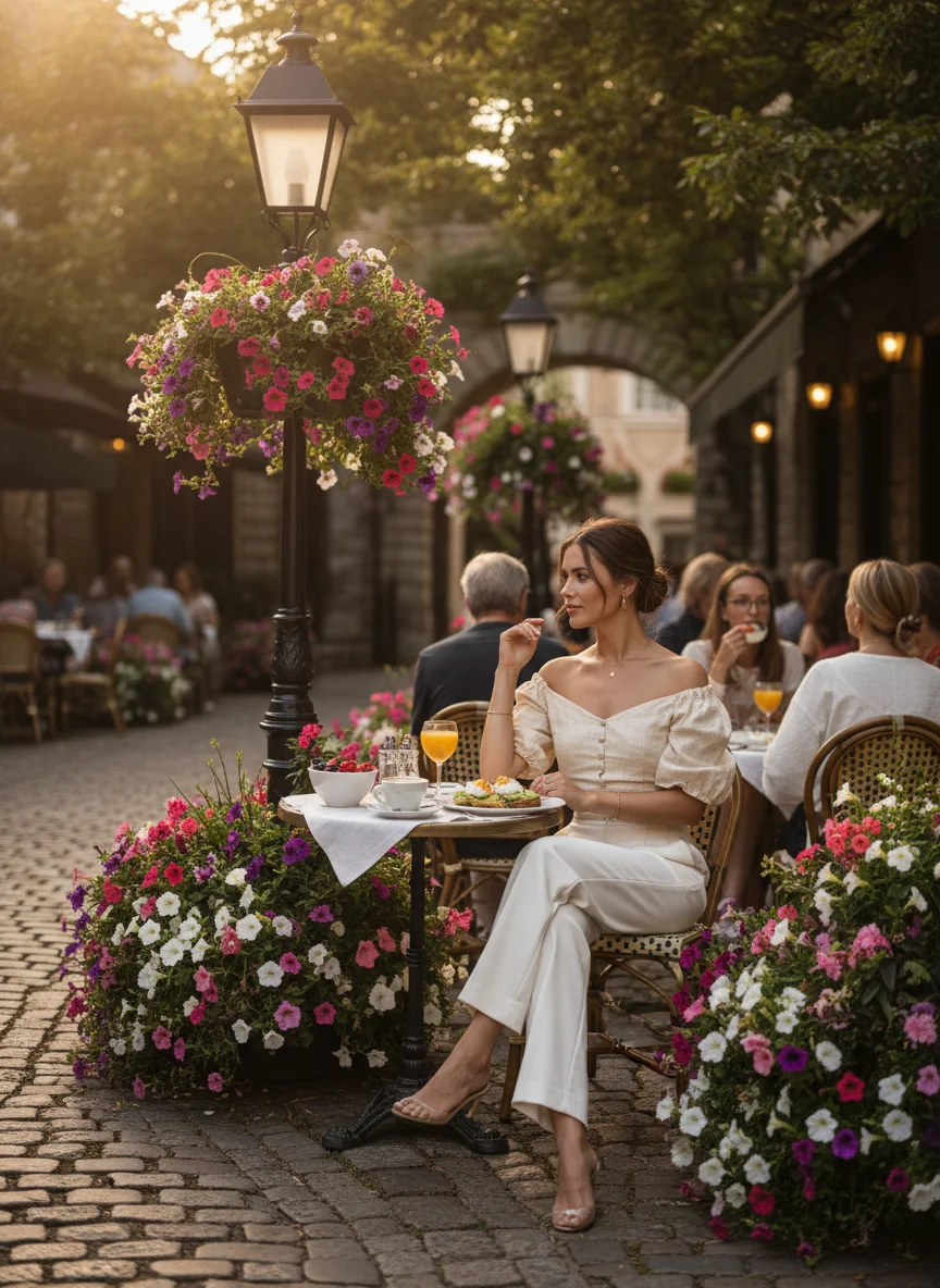 Off-Shoulder Top Brunch Outfit