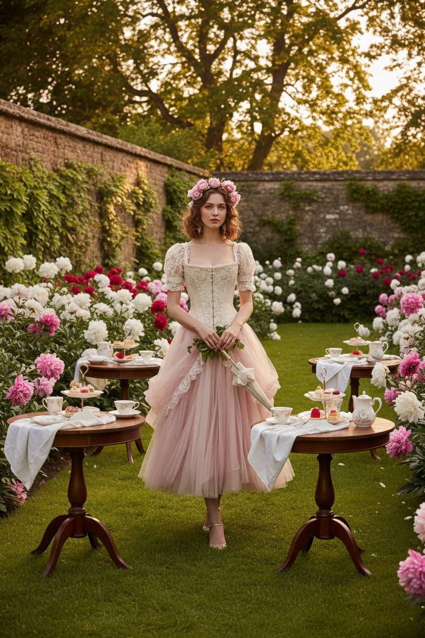 Modern Corset Tea Party Outfit