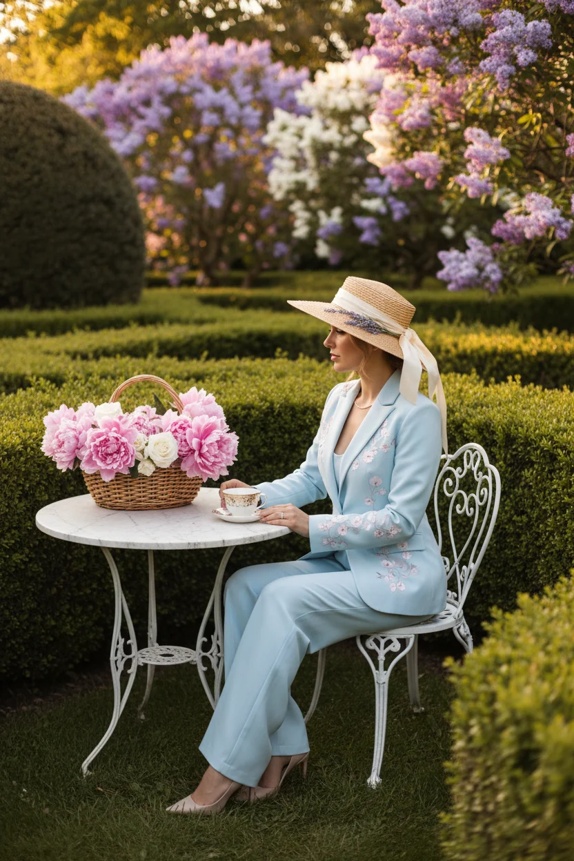 Pastel Suit Outfit