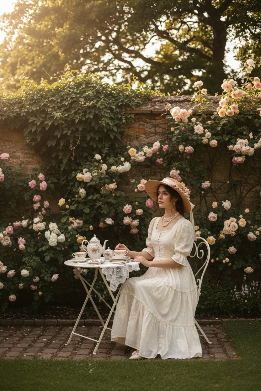 Puff Sleeve Tea Party Outfit