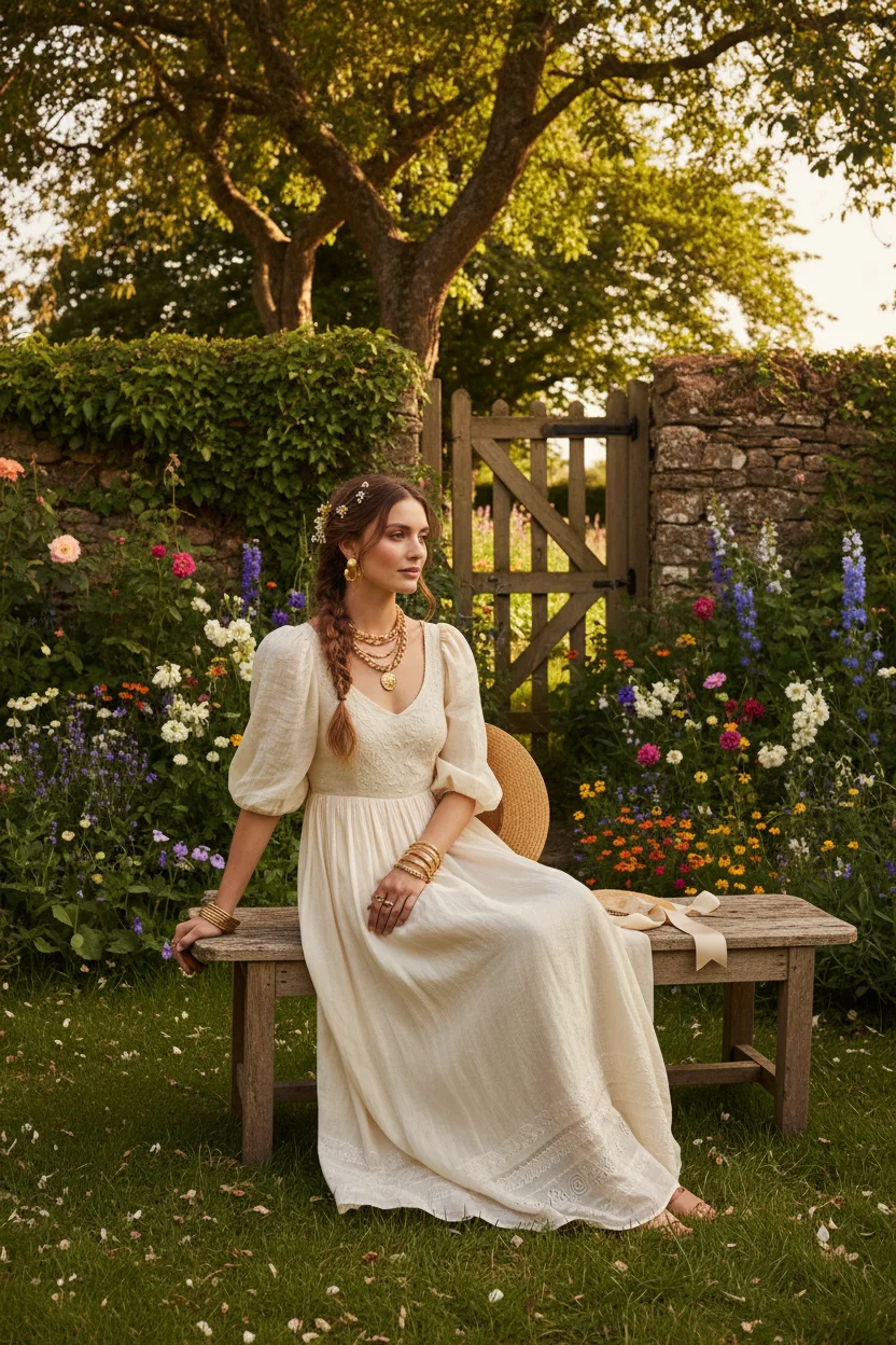 Golden Meadow Grace Dress