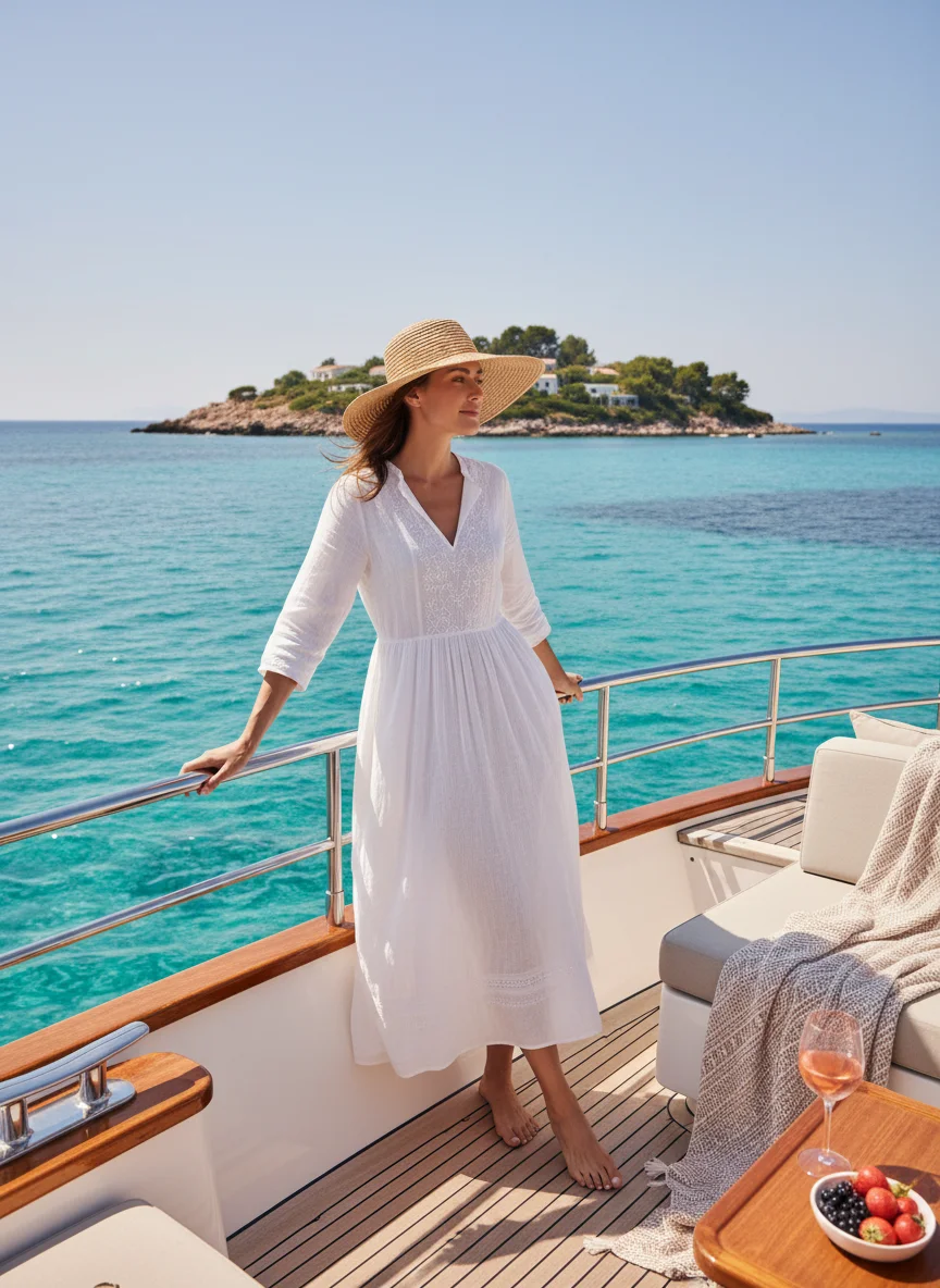 Wide-Brim Straw Hat