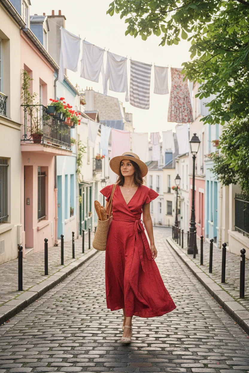 Red Wrap Dress