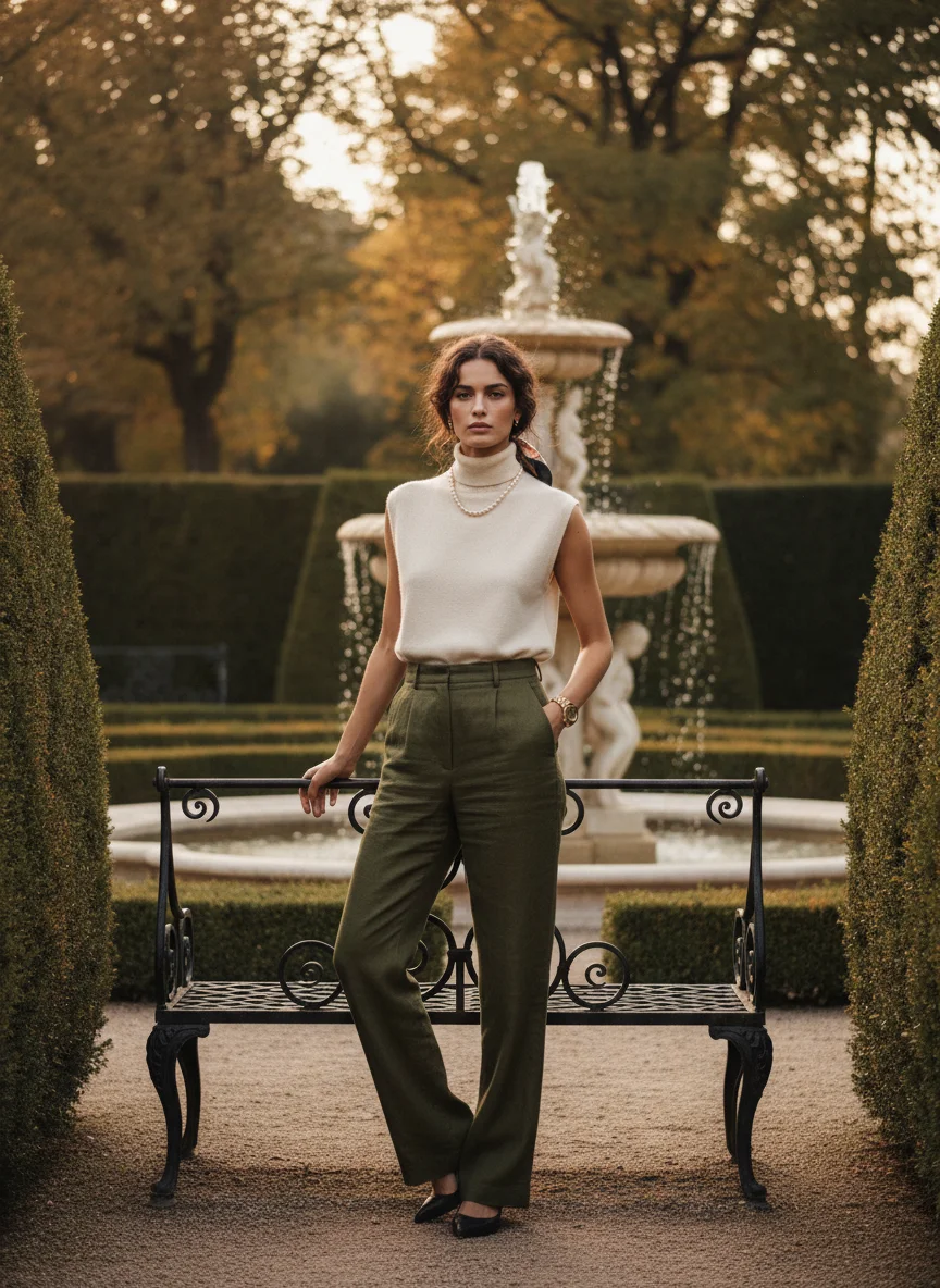 Sleeveless Turtle Neck