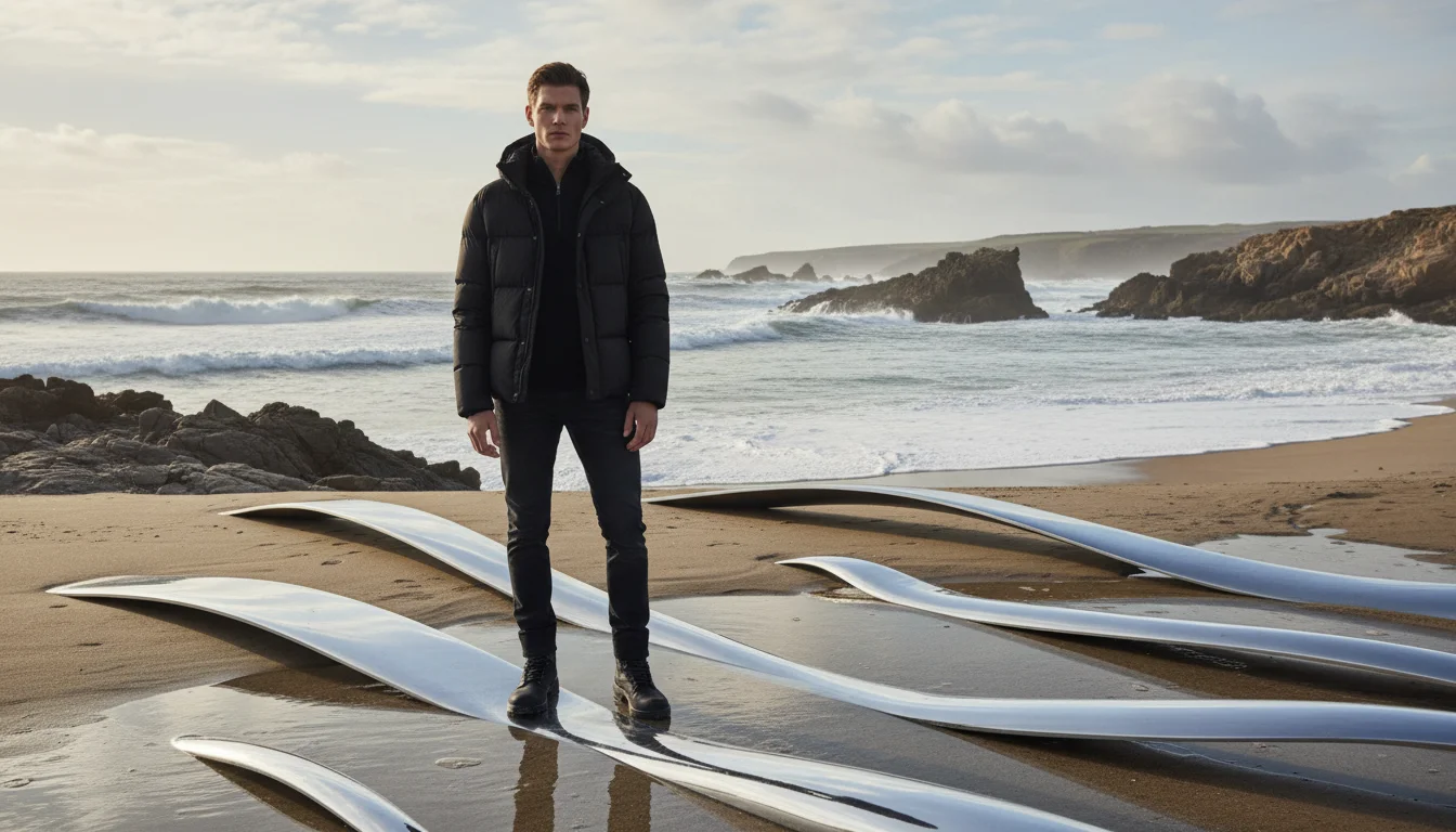 black Puffer Jacket Outfit Ideas for Men