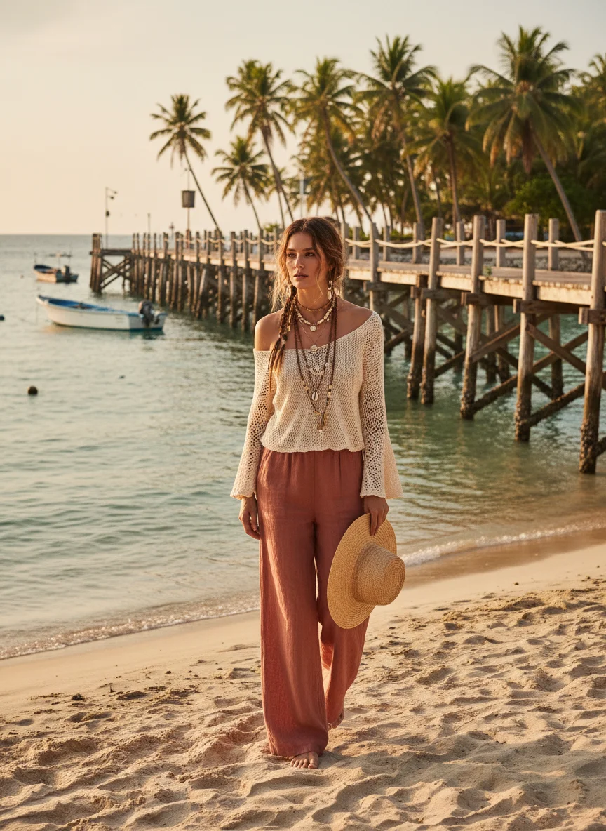 Wide Leg Trousers